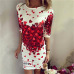 5XL Large Size Women Sweet Cartoon Dress Casual Print Dress Sexy Slim Party Dresses Sexy Summer Plus Size Women Dress Vestidos