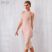 ADYCE 2019 New Summer White Women Bandage Dress Vestidos Elegant Tank Sexy Sleeveless Bodycon Club Dresses Celebrity Party Dress