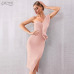 ADYCE 2019 New Summer Women Bandage Dress Celebrity Evening Party Dresses Sexy One Shoulder Ruffles Bodycon Club Dress Vestidos