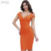 ADYCE New Summer Bandage Dress Women Vestidos Verano 2019 Sexy V Neck Off Shoulder Celebrity Party Dress Sexy Club Bodycon Dress