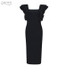 Adyce 2019 New Arrive Summer Women Celebrity Party Bandage Dress Vestido Sexy Black Ruffles Butterfly Sleeve Bodycon Club Dress