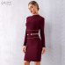 Adyce 2019 New Spring Women Bandage Dress Sexy Long Sleeve Black Mini Club Dress Vestidos Elegant Celebrity Evening Party Dress