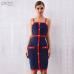 Adyce 2019 New Summer Women Bodycon Bandage Dress Vestidos Elegant Blue Spaghetti Strap Nightclub Dress Celebrity Party Dresses