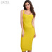 Adyce 2019 New Woman Bandage Dresses Yellow White Red Blue Pink Backless Club Dress Sexy Celebrity Bodycon Party Dress Vestidos