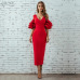 Adyce New Summer Women Club Dress Vestidos Verano 2019 Celebrity Party Dress Yellow Red Ruffle Butterfly Short Sleeve Midi Dress