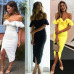 Adyce Summer Sexy Off Shoulder Women Bandage Dress Vestidos Verano 2019 New Slash Neck Club Dress Celebrity Party Runway Dresses