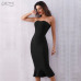 Adyce Summer Women Bandage Dress Vestidos Verano 2019 Sexy Sleeveless Strapless Club Dress Elegant Celebrity Party Runway Dress