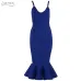 Adyce Women Summer Bandage Dress 2019 Pink Spaghetti Strap Mermaid Vestidos V-Neck Midi Clubwears Celebrity Evening Party Dress