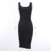 Amazon sells slim casual solid-color dresses #95126