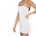 Articat Black Sexy Bodycon Summer Dress 2019 Strapless Spaghetti Strap Bandage Mini Dress Party Casual Basic Beach Dress Short