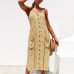 BEFORW Women Summer Dress 2019 Sexy Straps Bohemian Floral Tunic Beach Dress Sundress Pocket Red Dresses Female