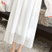 BGTEEVER Ruffles Polka Dot Women Chiffon Dress Elastic Waist Flare Sleeve Female Long Vestidos Retro A-line Women Dress 2019