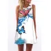 BHflutter 2018 Summer Dress Women New Arrival Sleeveless Brief Chiffon Dress A-line Digital Print Dress Casual Mini Boho Dresses