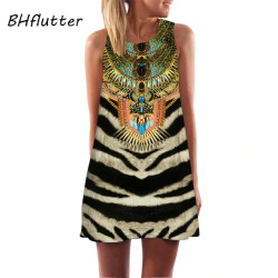 BHflutter New 2018 Women Dress Leopard Print Casual Loose Summer Dress Sleeveless Tank Vintage Retro Dresses Vestidos Verano