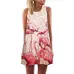 BHflutter Summer Dress Women New 2018 Fashion Red Lips Print Cute Party Dress Sleeveless O neck Casual Chiffon Dresses Vestidos