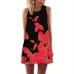 BHflutter Summer Dress Women New 2018 Fashion Red Lips Print Cute Party Dress Sleeveless O neck Casual Chiffon Dresses Vestidos