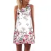 BHflutter Summer Dress Women New 2018 Fashion Red Lips Print Cute Party Dress Sleeveless O neck Casual Chiffon Dresses Vestidos