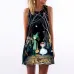 BHflutter Vestidos 2018 New Style Summer Dress Sleeveless Hearts Print Casual Women Dress Above Knee Women Short Beach Dresses