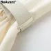 BeAvant Layered ruffle winter dress elegant 2018 OL tiered autumn women dress party High waist sash loose short dress female