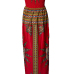 Bohemian V Neck Off The Shoulder Sleeveless Totem Printed Red Qmilch Ball Gown Ankle Length Dress Bohemian V Neck Off The Shoulder Sleeveless Totem Printed Red Qmilch Ball Gown Ankle Length Dress