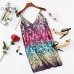 COLROVIE Colorful Sequin Party Club Dress Women Sexy A Line Mini Summer Cami Dresses Fashion Sleeveless V Neck Hot Dress