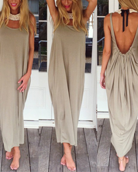 Cheap Fashion O Neck Spaghetti Strap Sleeveless Anklet Length Dress Cheap Fashion O Neck Spaghetti Strap Sleeveless Anklet Length Dress