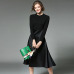 Clothes Women Long Sleeve Black autumn Winter Dress Vetement Femme 2017 Vestidos Mujer OL Long Shirt Dress