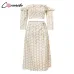 Conmoto Twist Off Shoulder Casual Party Women Dress Ruffle Beach Summer 2019 Dresses Female Floral Print Dress Suit Vestidos