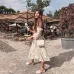 Conmoto Twist Off Shoulder Casual Party Women Dress Ruffle Beach Summer 2019 Dresses Female Floral Print Dress Suit Vestidos