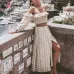 Conmoto Twist Off Shoulder Casual Party Women Dress Ruffle Beach Summer 2019 Dresses Female Floral Print Dress Suit Vestidos
