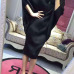 [EAM] 2019 Spring  Trendy New Crimp Bat Sleeve Design Big Size Loose Large Size Solid Color Dress Women Fashion FU11191