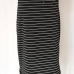 Enough Stock Summer Round Neck Short-sleeved Dress Black And White Striped Dresses Casual Elegant Sheath Slim Dress Dropshipping