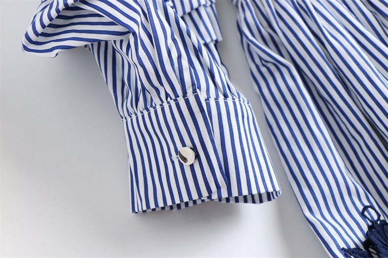 European and American women's 2019 spring new women's fashion sleeves A word skirt black dress #94994