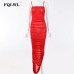 FQLWL Sexy Mesh Women Dress Summer 2018 Strapless Backless Zipper Split Draped Maxi Dress Club Party Wrap Long Dresses Vestiods