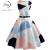 Floral Print Summer Dress Women  Vintage Elegant Swing Rockabilly Party Dresses Plus Size Casual Midi Tunic Runway Dress