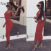 Forefair Sexy Long Dress Women Summer 2019 Club Wrap Strapless Bodycon Dress White Black Red Party Tube Dress Women