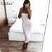 Forefair Sexy Long Dress Women Summer 2019 Club Wrap Strapless Bodycon Dress White Black Red Party Tube Dress Women