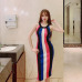 Gagarich Striped Fashion Women Dresses 2019 Spring Summer Robe Femme Bodycon Sweater Dress Sleeveless Stretch Knitted Vestidos