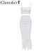 Glamaker Hollow out sexy yellow long dress Women white lace ruffle maxi night dress Bodycon summer red holiday party beach dress