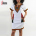 Hambelela Summer Vintage Dress Women Tunic Casual Beach Dress 2017 African Print Shirt Dress Robe Femme Plus Size Dashiki Dress