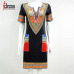 Hambelela Summer Vintage Dress Women Tunic Casual Beach Dress 2017 African Print Shirt Dress Robe Femme Plus Size Dashiki Dress