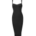INDRESSME 2019 Women's Midi Bandage Dress Sexy Spaghetti Strap Bodycon Club Party Dresses Vestidos Wholesale