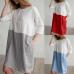 KANCOOLD dress Women Casual Patchwork 1/2 Sleeved Cotton Linen Dress Oversize Loose Pockets Tunic dress women 2018jul31