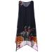 KANCOOLD dress Women Plus Size Floral Print Chiffon Dress fashion Sleeveless Irregular Hem Mini dress women 2018jul20