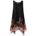 KANCOOLD dress Women Plus Size Floral Print Chiffon Dress fashion Sleeveless Irregular Hem Mini dress women 2018jul20