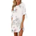 KANCOOLD dress Women Summer Half Sleeve Bow Bandage Dresses Floral Striaght Casual Short Mini dress women 2018jul19