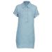 KANCOOLD dress new high quality fashion Summer Short Sleeve Solid Denim Dress Turn Down Collar Mini dress women ap25