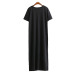 Maxi T Shirt Dress Women Summer Beach Casual Sexy Boho Elegant Vintage Bandage Bodycon Wrap Black Split Long Dresses Plus Size