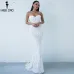 Missord 2017 Sexy New Bra Off Shoulder Retro Geometry Sequin Female Reflective Dress Floor Length Party Elegant  Dress FT8888
