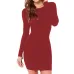 New 2017 Women Summer Autumn Sexy Casual dress Fashion elegent Black Dress Vestidos Long Sleeve Dress